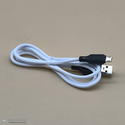 Кабель USB / micro USB 1м Hoco X90 silicone білий