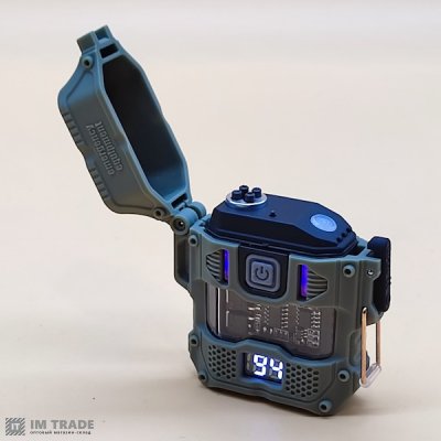 Ліхтар МУЛЬТИф. вб.акум пласт D54-2LED +BOX,запаль.,LCD,TypeC 3+1реж