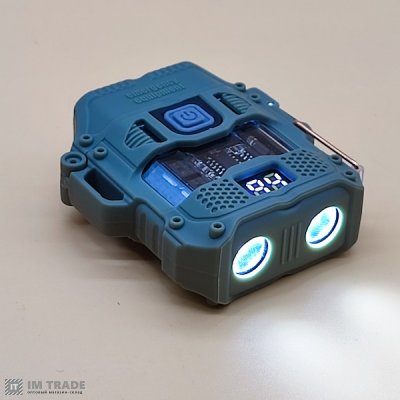 Ліхтар МУЛЬТИф. вб.акум пласт D54-2LED +BOX,запаль.,LCD,TypeC 3+1реж