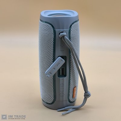 Портативна колонка Bluetooth TG288 з RGB, speakerphone, СІРА
