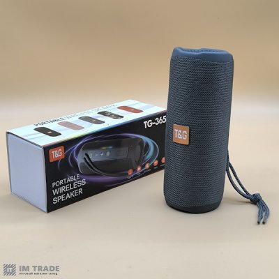 Портативна колонка Bluetooth TG365 , speakerphone,СІРА