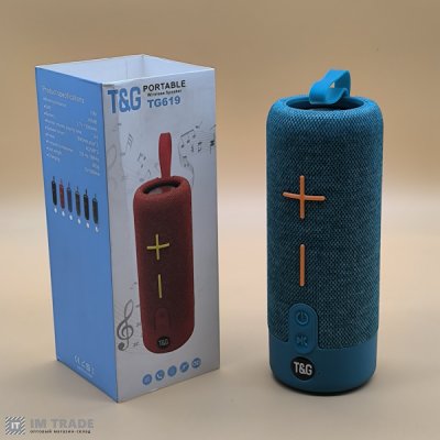 Портативна колонка Bluetooth TG619 , speakerphone, ЗЕЛЕНА