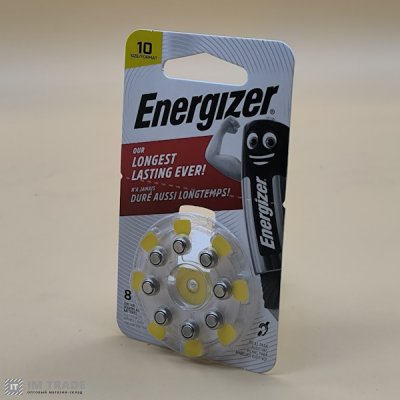 bat воздушно цинковая  Energizer 10 DP  (уп 8 шт) ціна за шт.