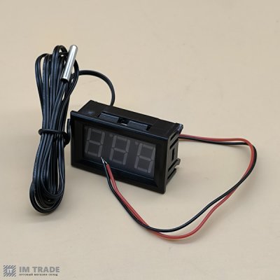 Термометр іелектронний 12V( зелені цифри)