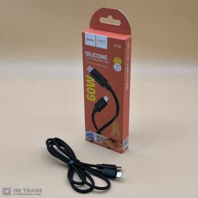 кабель Type-C to Type-C HOCO X122 Benefit 60W silicone