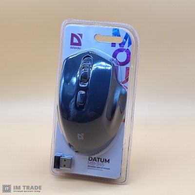 Миша Defender Datum MB-345 бездротова чорна