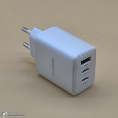 СЗУ BOROFONE BN32 PD 65W + QC3.0 (2Type-C/1USB) білий