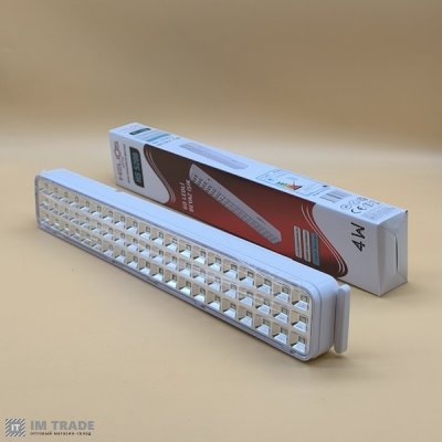 Ліхтар лампа вб.акум БАЗУКА HS-5206 (60 SMD) аварійне освітлення +220Вольт,18650  3реж