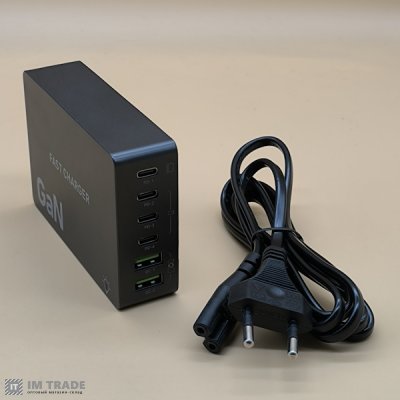Мережевий зарядний пристрій  GAN3 WLX-F8A-420W (1Type-C-300W+2Type-C-300W+1Type-C-20W+2USBQC3.0-20W)