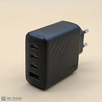 СЗУ Hoco CS27A PD 67W + QC3.0 (3Type-C/1USB) чорний