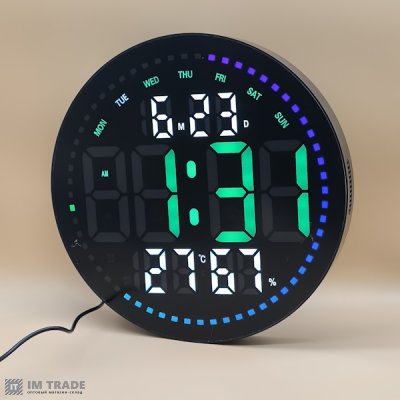 Годинник настільний від мережі та від батарейок, Bluetooth, пульт 2828