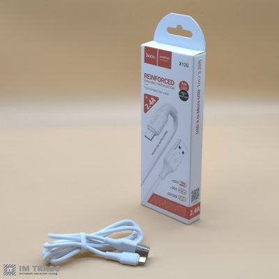 Кабель USB / micro USB 1м Hoco X120 Beneficio білий