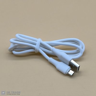 Кабель USB / micro USB 1м Hoco X120 Beneficio білий