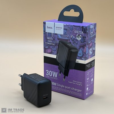 СЗУ Hoco CS22A Value single port PD30W charger