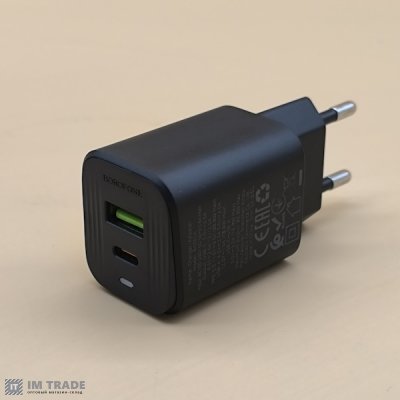 СЗУ BOROFONE BAS85A PD30W + QC3.0 (1Type-C/1USB/3A) чорний