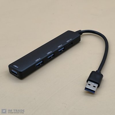 HUB 4 порта USB 3.0  + Type-C PD 100 Вт (5)