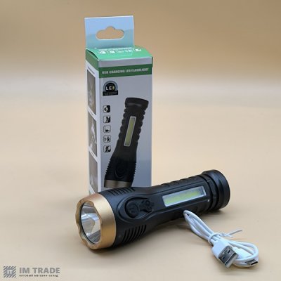Ліхтар вбуд.акум алюм BL-C136 (LM+COB) +microUSB 2реж