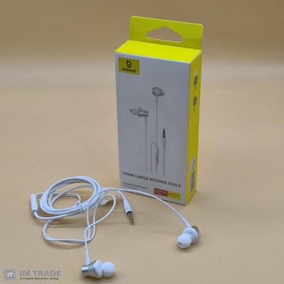 Гарнітура Baseus Encok HZ11 Wired Earphones Moon White