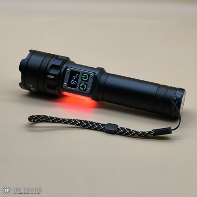 Ліхтар вбуд.акум алюм COBA CB-A282-TG(біле+черв. світло) zoom  +SMD,Type-C,PowerB. 5+4реж