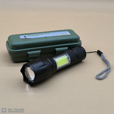 Ліхтар вбуд.акум алюм BL-T6-29-T6 (T6+COB) zoom microUSB 3реж