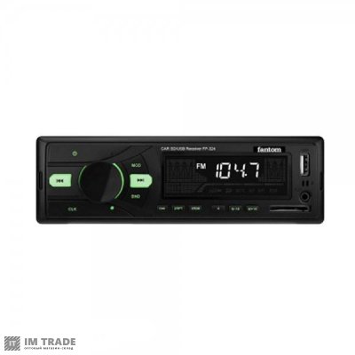Автомагнитола FANTOM FP-324 Black/Green 24 Вольта