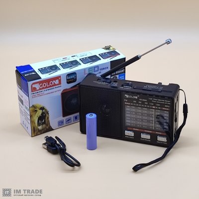 Портативна колонка  Golon RX-8866, USB, 3*AA, АКБ 14500, 1LED+6SMD