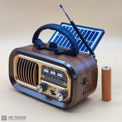 Портативна колонка  Golon RX-BT628S Bluetooth, USB, SDсонячна панель
