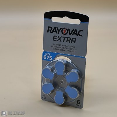 bat воздушно цинковая  Rayovac Zinc Air 675   (уп 6 шт) ціна за шт.