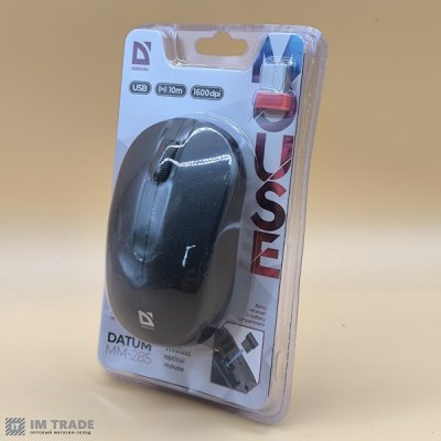 Миша Defender Datum MM-285 (1600dpi) чорна  3 кнопки