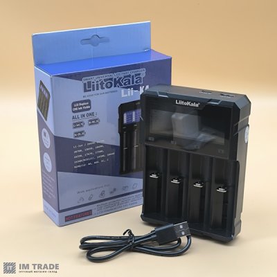 Заряд. пристрій на 4 АКБ LiitoKala Lii-K4 Type-C+PowerB.