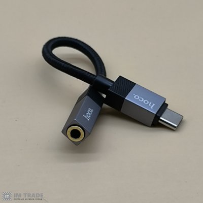 Переходник TYPE-C / 3,5 (гнездо)  HOCO UPA32C чорний
