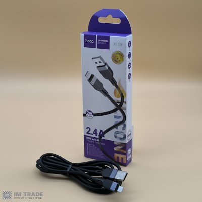 кабель Iphone 5G 2м HOCO X109 silicone