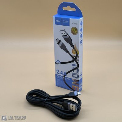 Кабель USB / micro USB 3м Hoco  X109 silicone
