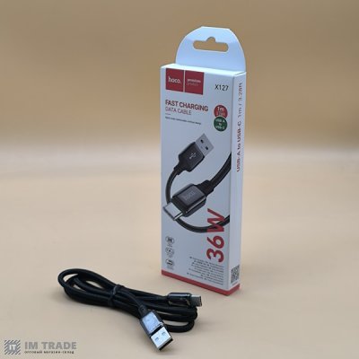 Кабель USB / TYPE-C  1м Hoco X127 чорний
