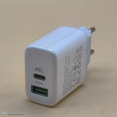 СЗУ Hoco C105A Stage dual port PD20W+QC3.0  білий