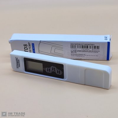 Тестер якості води TDS&EC Meter E-1 + термометр		