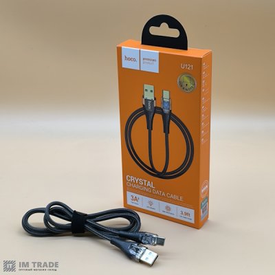 Кабель USB / TYPE-C  1м Hoco U121 чорний