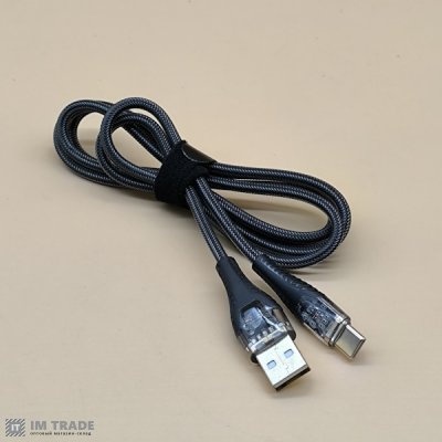 Кабель USB / TYPE-C  1м Hoco U121 чорний