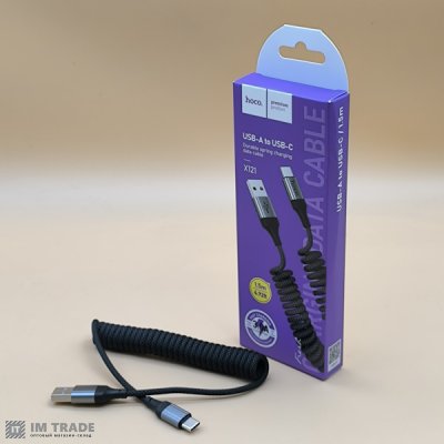 Кабель USB / TYPE-C  1м Hoco X121 чорний