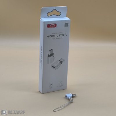 Переходник TYPE-C / Micro USB XO NB256G (Білий) 