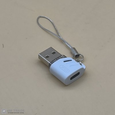 Переходник USB на Type-C  XO NB256D білий