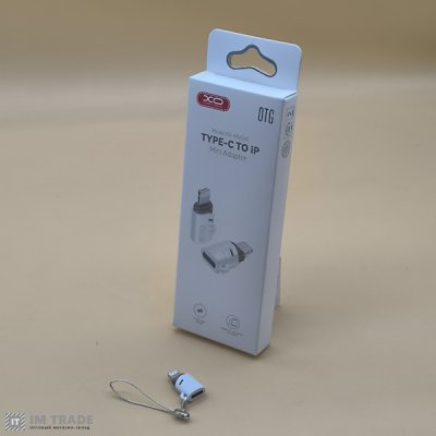 Переходник Lightning to на Type-C XO NB256E білий