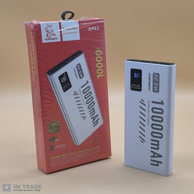 Банк заряда 10000 mAh VDENMENV DP43 ( 22.5W) (PD + QC 3.0)
