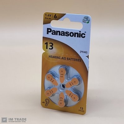bat воздушно цинковая Panasonic Zinc Air PR13  ціна за шт.замовлення кратно 6