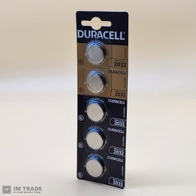 CR Duracell  2032 (уп 5 шт) ціна за шт.