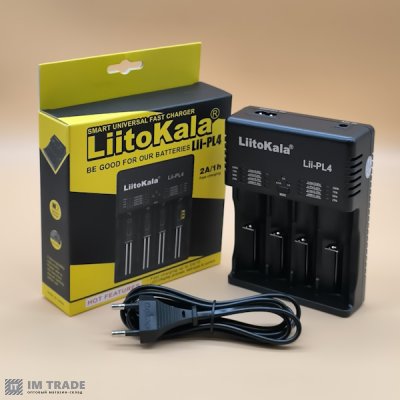 Заряд. пристрій на 4 АКБ LiitoKala Lii-PL4 (Li-ion,IMR,LiFe+NiMH) 220В/12В