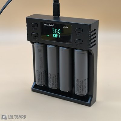 Заряд. пристрій на 4 АКБ LiitoKala Lii-S4 LCD microUSB (Li-ion,IMR,LiFe+NiMH)
