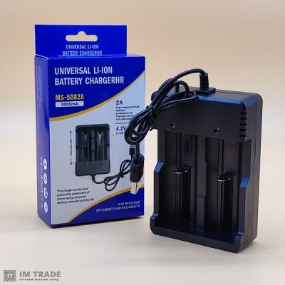 Заряд. пристрій уні-ний для АКБ на 2 АКБ MS-5D82A  USB  4.2V/2A