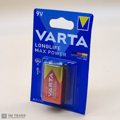 6LR61 VARTA  Maxi Tech (longlife max)(уп 10 щт)