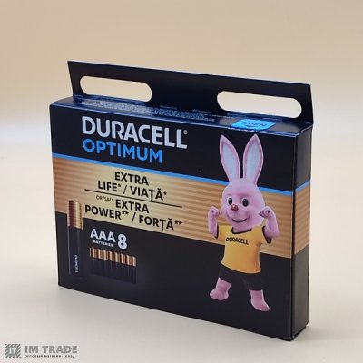 LR-3  DURACELL Optimum ціна за шт.замовлення кратно 8